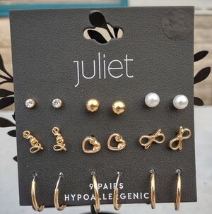 2/$10 Gold and Silver Hypoallergenic Earring Set